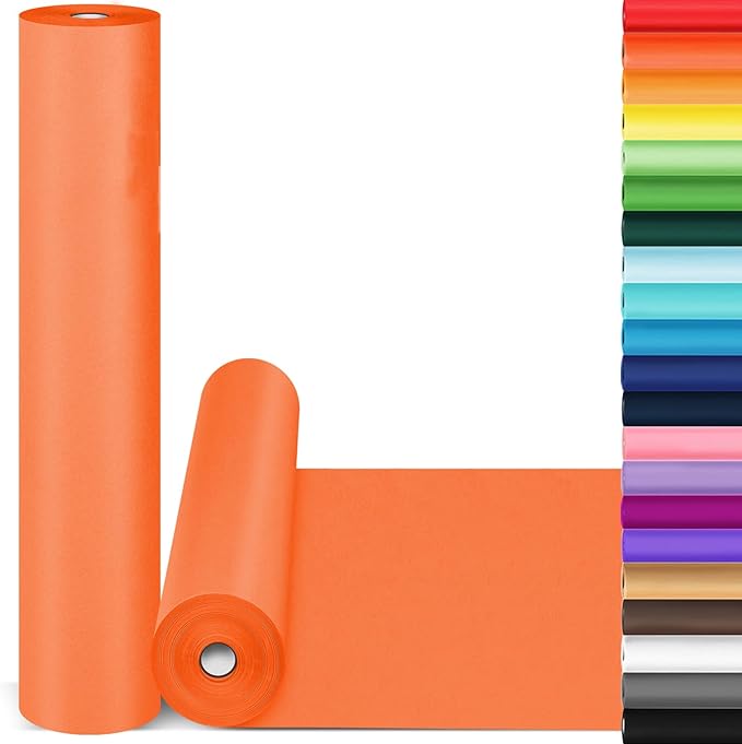 Orange Halloween Wrapping Paper, Anniversary, Birthday 80GSM 55LB by Donyang