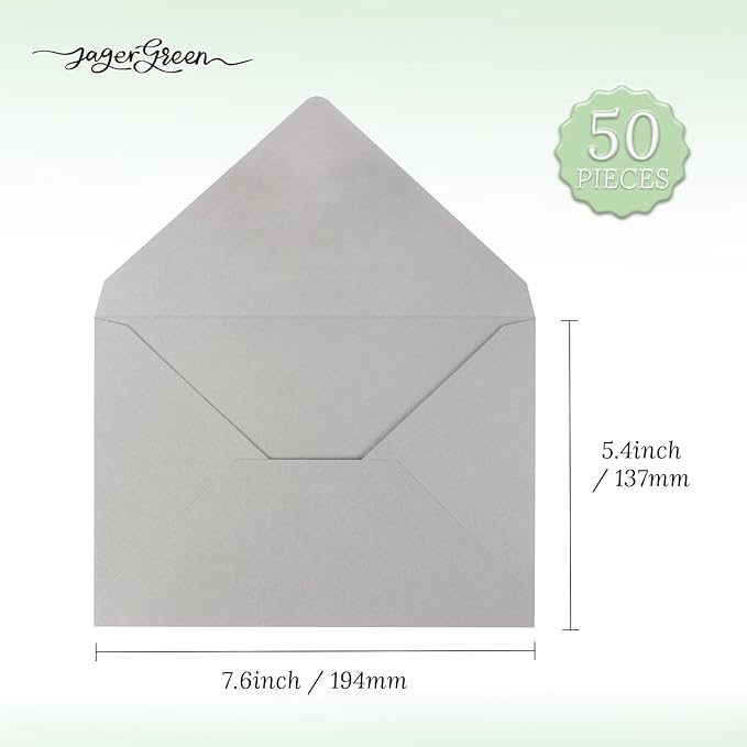 50 Pack 5x7 Envelopes Letter Size, Envelope 5.4x7.6 - Image 6