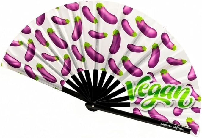 Kandies World UV Reactive Custom Festival Folding Hand Fan by KandiesWorld