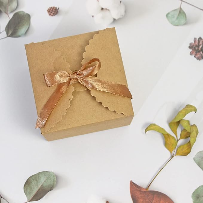 Brown Box for Presents, 10 Pack Small Empty Kraft Paper Gift Boxes - Image 9
