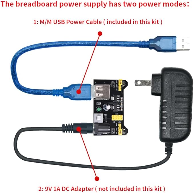 REXQualis Electronics Component Fun Kit w/Power Supply Module, Jumper Wire - Image 5