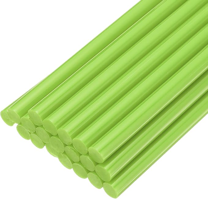 uxcell 20pcs Hot Glue Sticks for Glue Gun 7mm/0.28-inch x 8-inch Mini Hot Melt by uxcell