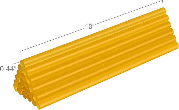 FIXSY Hot Glue Gun Sticks Premium, Full Size 10" Long x .44" Diameter 7/16 11mm - Image 2