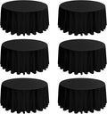 6 Pack Round Tablecloths by REWOMC