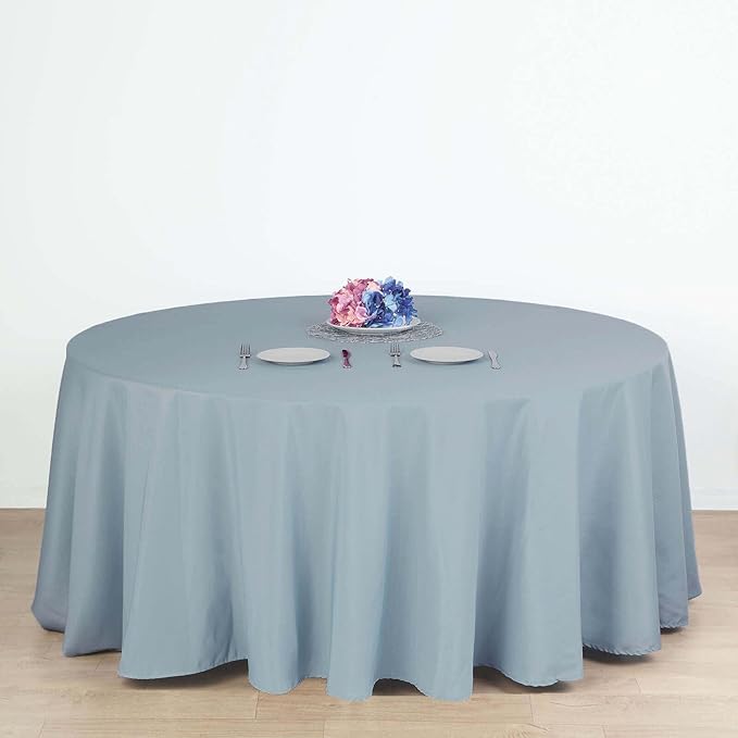 Efavormart Round Tablecloth, 132 Inch Stain & Wrinkle Resistant Washable Table by efavormart