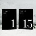 JINMURY Wedding Black Table Numbers 1-15 by JINMURY