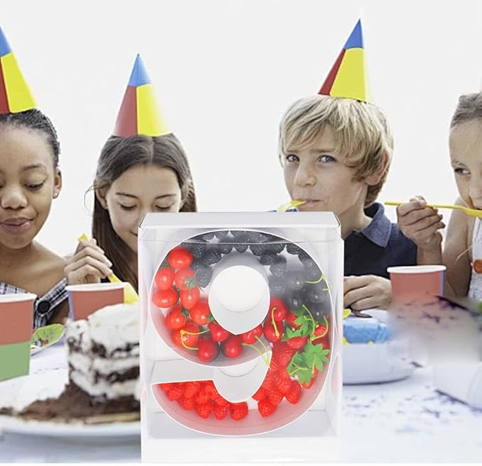 12" Fillable Cardboard Number Charcuterie Gift Cupcake Box - Image 8