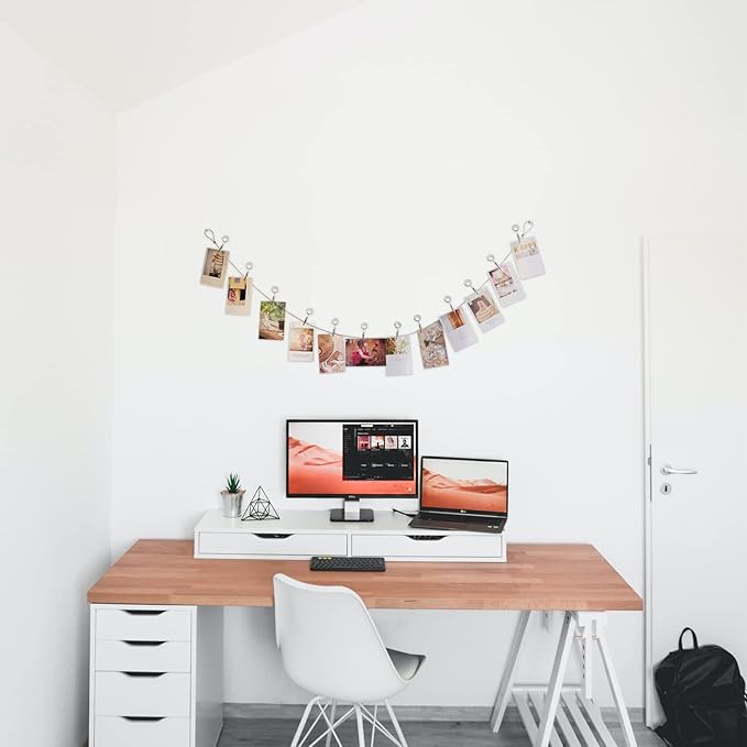 Multi-Purpose Steel Wall Hanging Photo Display Cable Wire Rod - Image 3