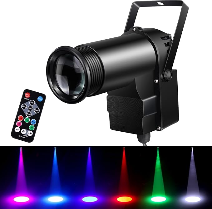 Pinspot Light 15W DMX, Czgor RGBW Disco Ball Lights by CZGOR