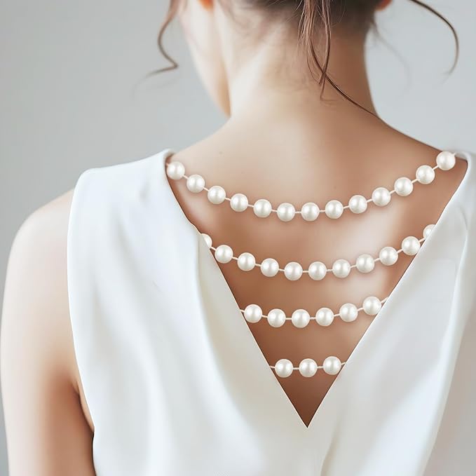 33 Feet Faux Pearl Beads Garland 10mm Craft String Pearls - Image 5