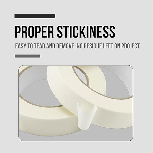 Lichamp White Masking Tape and Blue Painters Tape 1 inch Wide, 20 Variety Pack - Image 4