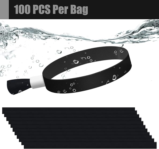 Green-Power America 100 Pcs Cloth Event Wristbands, Event Wristbands, Colored - Image 4