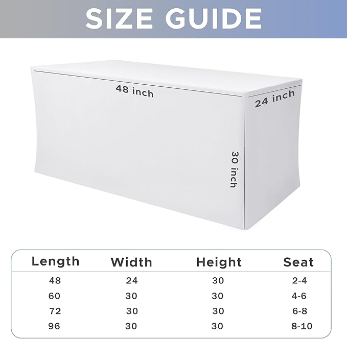 Nasitos Spandex Fitted Table Clothes, 2 Pack - Image 7