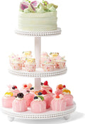 3 Tier Cupcake Stand Round, Wood Cupcake Stand by VIVIRBIEN