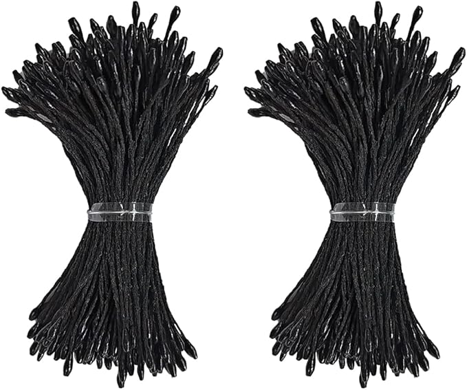 HAHIYO 1000Pcs 1mm Black Pearl Double Head Flower Pistil by HAHIYO