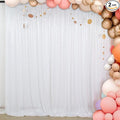 ShinyBeauty White Sequin Backdrop Curtain 2 Panels Seuqin Bakdrop 4X8FT Photo by ShinyBeauty