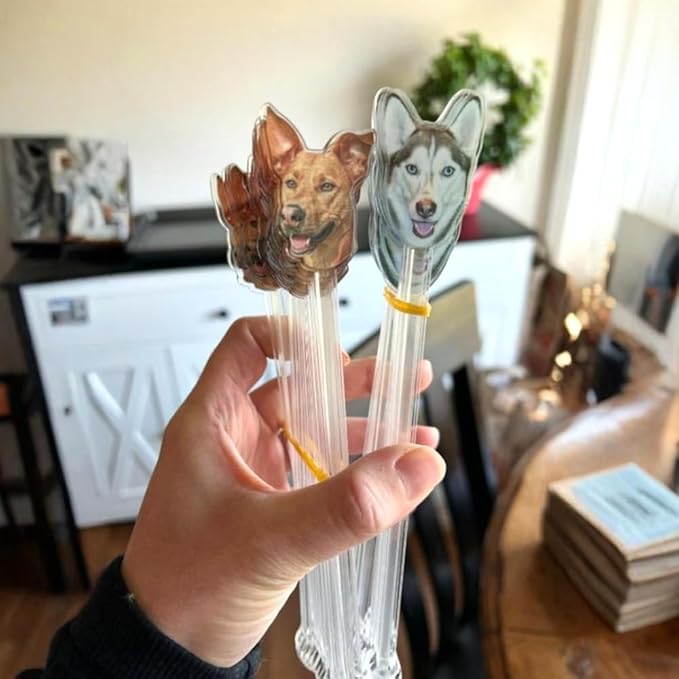 Personalized 50 pcs Double-Sided Wedding Pet Stir Sticks, Custom - Image 4