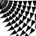 40M/130FT Black Triangle Pennant Banner Flag Metallic Fabric Bunting Garland by raqieden