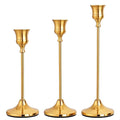 CHILL RECIPE Candlestick Holders Gold Taper Candle Holders by Unknown