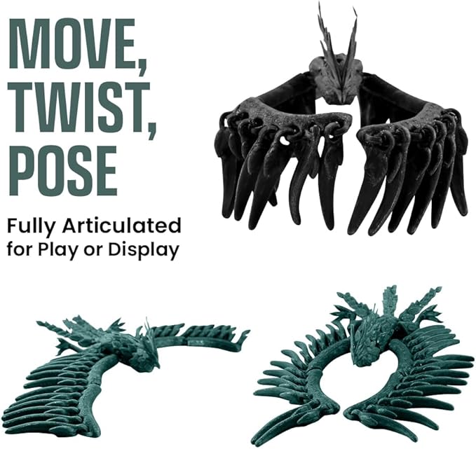 TwistedForge Articulated Forest Phoenix Figurines – 2‑Pack Mythical Creatures - Image 4