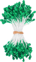 150-Pack Flower Stamens for Crafts, 5mm Double Heads Artificial Pearl Floral by MMETERXITY