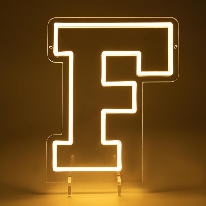 Light Up Letters F, Led Marquee Letter Lights Neon Sign, 13.9" Height - Image 5