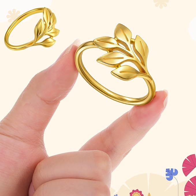 Leaf Napkin Rings Set of 50 Metal Gold Napkin Holder Stylish Fall Napkins Ring - Image 7