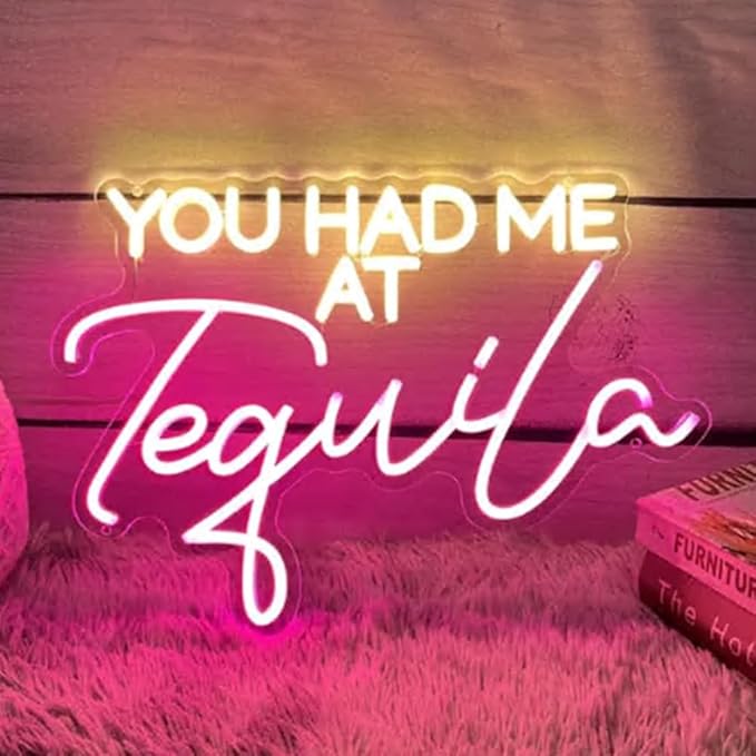 You Had Me At Tequila Neon Sign, Custom Bar Neon Light Home Bar Cocktail - Image 4