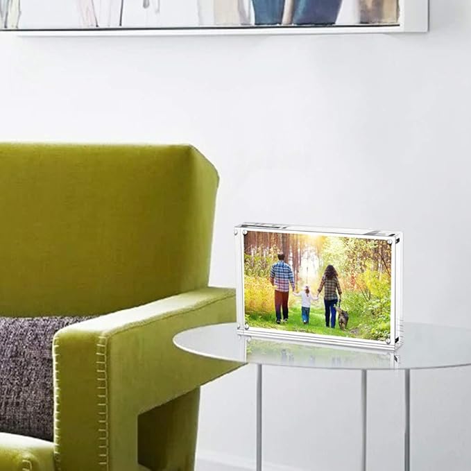 Boxalls 5x7 Inches Acrylic Picture Frames- 3 Pack, Desktop Frameless Photo - Image 7