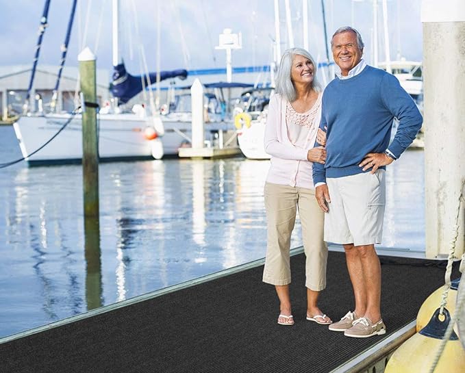House, Home and More Indoor Outdoor Double-Ribbed Carpet Runner - Image 2
