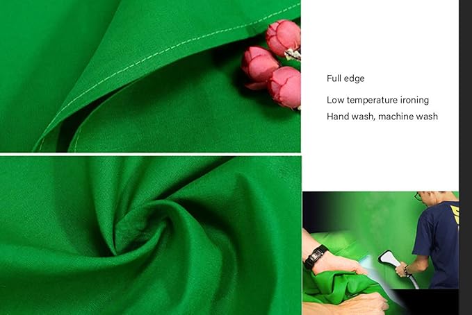 Green Screen Backdrop 5x7ft Photo Backdrop Chromakey Muslin Portrait Green - Image 4