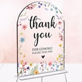Wedding Sign Decor, Thank You For Coming Sign, 5x7 Inch Arch Acrylic, Wedding by Unknown