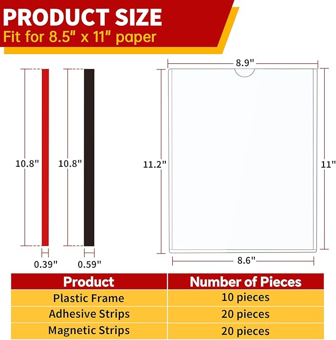 Rigid Magnetic Sign Holder 8.5 x 11 - Image 6