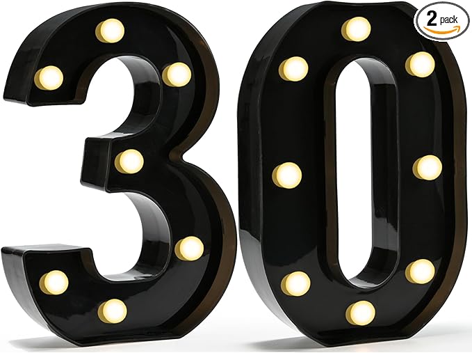 Pooqla Decorative Led Light Up Number Letters by Pooqla