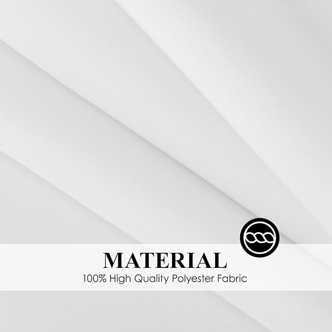 Rectangle Tablecloths 90x132 Inch 8 Pack White Tablecloth Washable Decorative - Image 5
