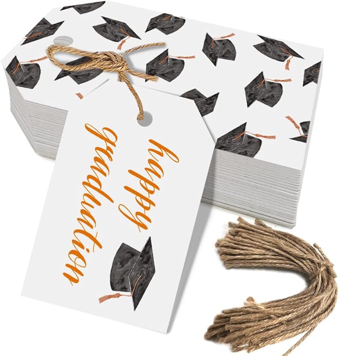 50 Pcs Graduation Gift Tags, Congrats Grad Party Favors Gift Tags by Aukolass