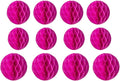 12pcs Party Honeycomb Decorations 4'' 8'' 10'' Honeycomb Balls Tissue Pom Poms by Yangeey