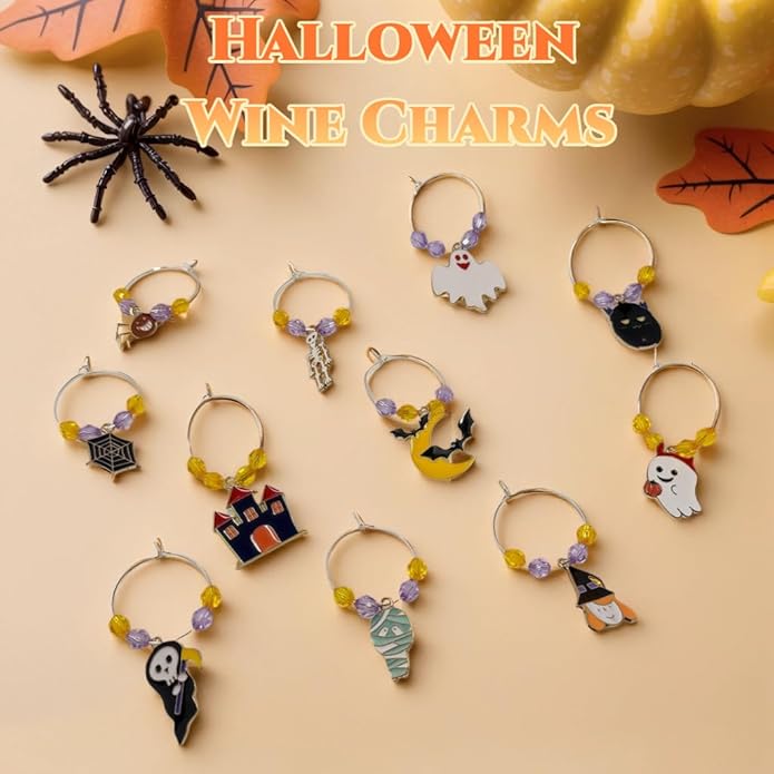 50 Sets Wine Glass Charms, Wine Charms - Image 2