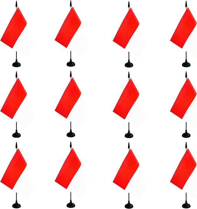 Indonesia Desk Flag, 12 Pack Indonesian Table Office Flag by Unknown