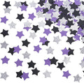Purple Black and Silver Star Confetti Table Decoration by MOWO