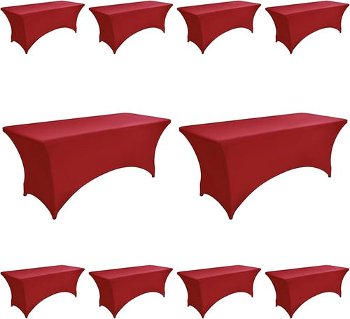 10-Pack 6ft Spandex Table Covers by Unknown