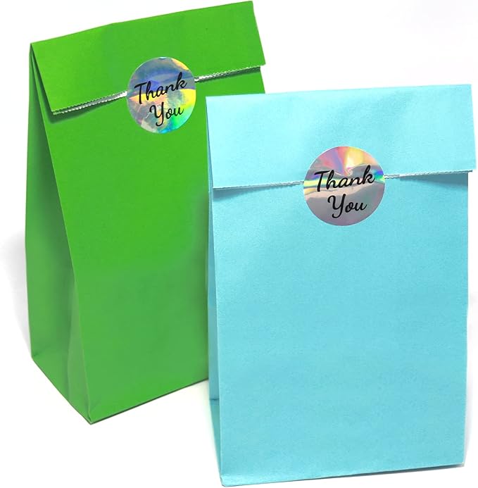Oletx 30-Pack Blue Party Favor Paper Bags, Babyshower, School Activitities - Image 6