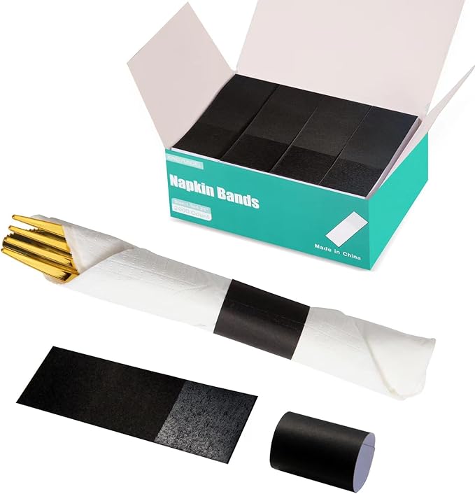 Paper Napkin Bands, Napkin Rings Self Adhesive by Unknown