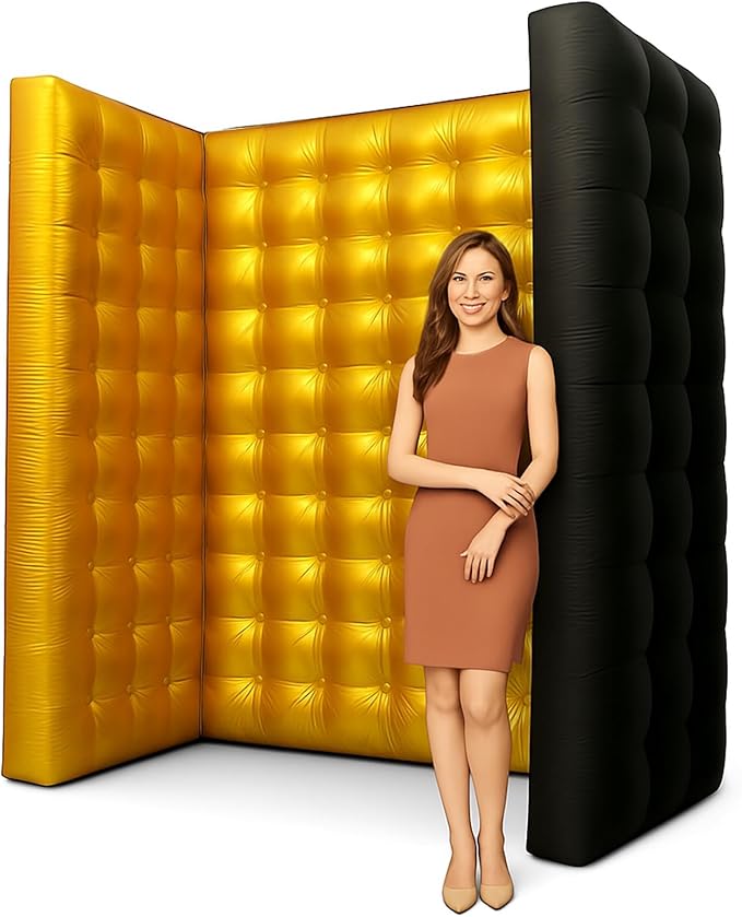 Golden New Inflatable Photo Booth Inflatable Photo Wall by yuhuya