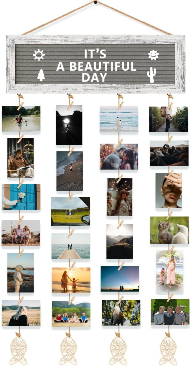 Picture Frames Collage Wall Decor Hanging Photo Display, Birthday Gifts by CJIAWYS