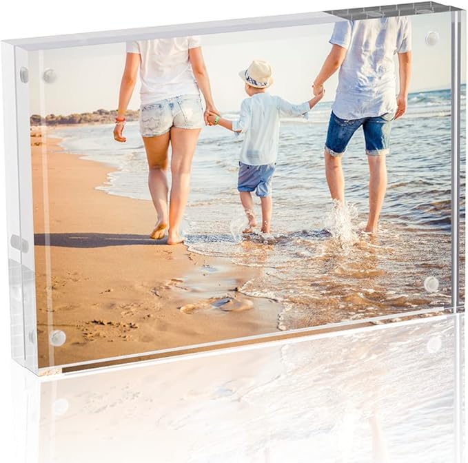 TWING Picture Frame, 8x10 Acrylic Photo Frames Horizontal Magnet Double Sided by TwingRepublic
