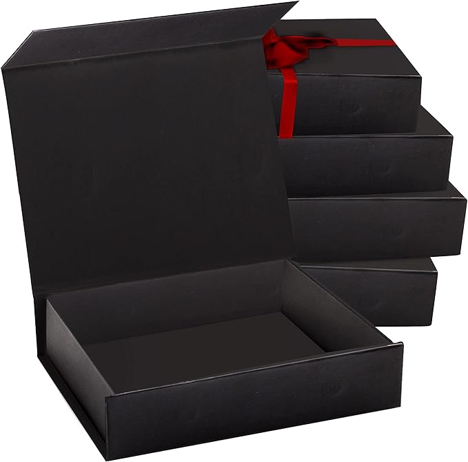 Purple Q Crafts 10 Pack Black Hard Gift Box by PurpleQCrafts