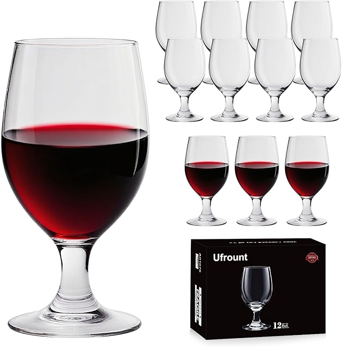 13 OZ Red&White Wine Glasses, Home Bar by Ufrount