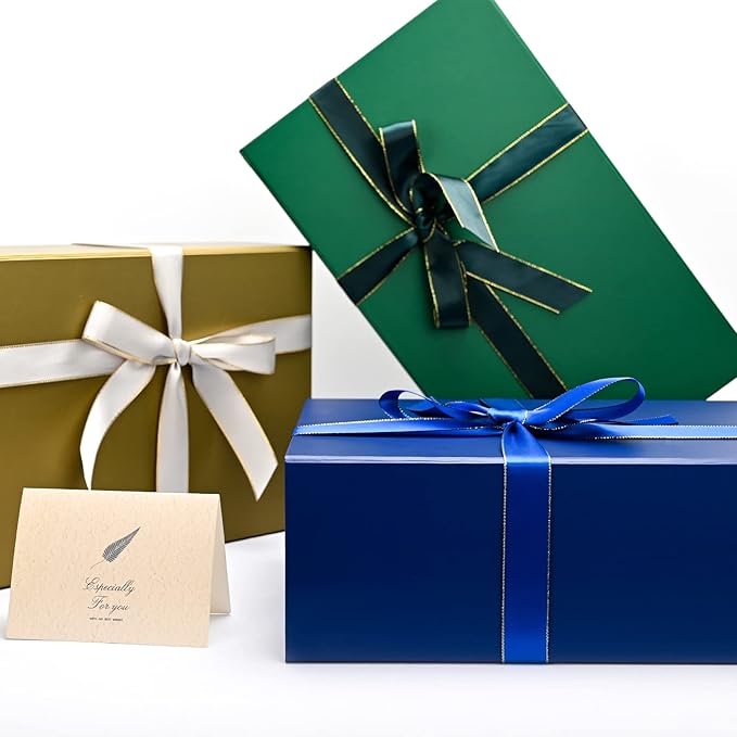 LIFELUM Gift Boxes 5 Pack 13.85 x 8.35 x 4.45 inch, Large Gift Box - Image 7