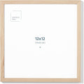 Opposite Wall - 12x12 in - Natural Solid Oak Wood Picture Frame - Lightweight by OppositeWall